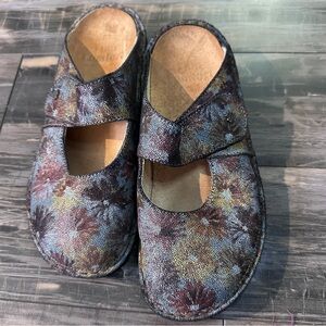 FINN COMFORT Stanford Sandals Clogs‎ Blue leather Germany 37 /6.5 USA